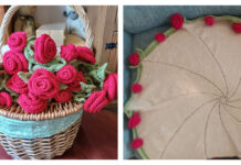 Rose Bouquet Blanket Free Knitting Pattern