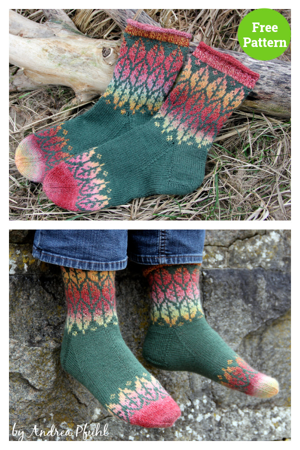 Ruska Socks Free Knitting Pattern