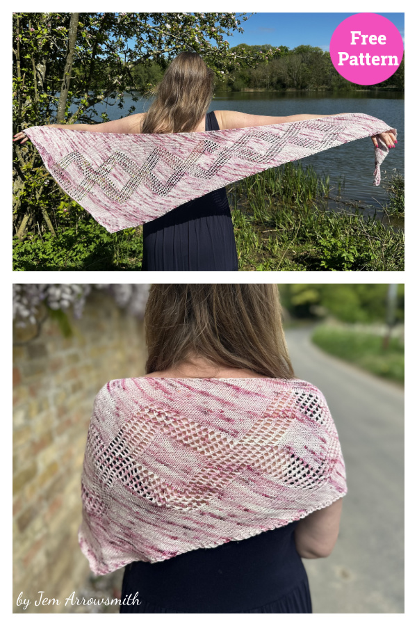 Shine Bright Shawl Free Knitting Pattern 