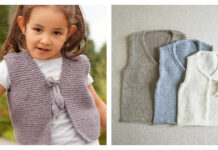 Tied Baby Vest Free Knitting Patterns
