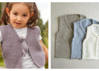 Tied Baby Vest Free Knitting Patterns