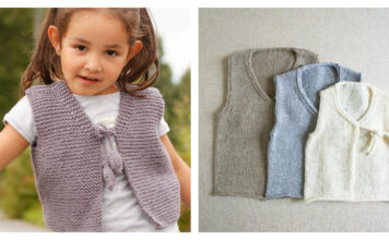 Tied Baby Vest Free Knitting Patterns