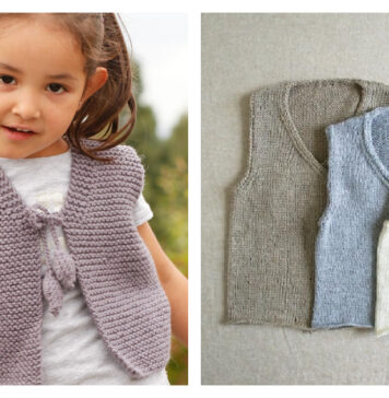 Tied Baby Vest Free Knitting Patterns