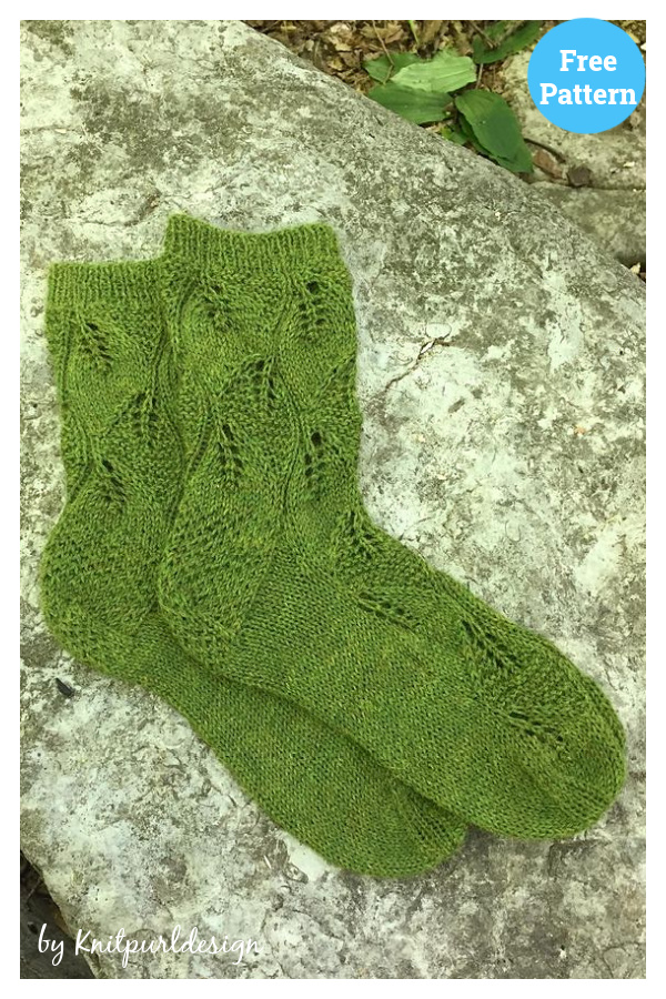 Walking in the Woods Socks Free Knitting Pattern