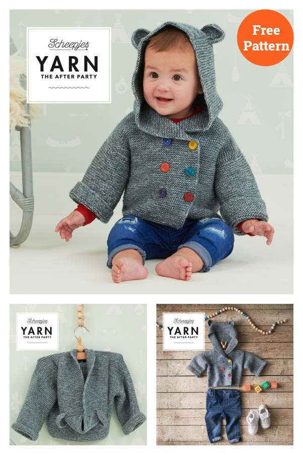 Billy Bear Jacket Free Knitting Pattern