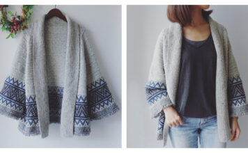 Boho Style Mosaic Cardigan Knitting Pattern