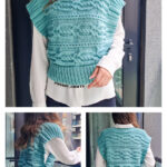 Cabled Comfort Vest Free Knitting Pattern