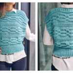 Cabled Comfort Vest Free Knitting Pattern