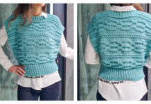Cabled Comfort Vest Free Knitting Pattern