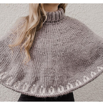 Cedarcrest Capelet Free Knitting Pattern