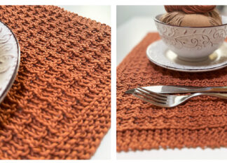 Easy Cotton Placemat Free Knitting Pattern