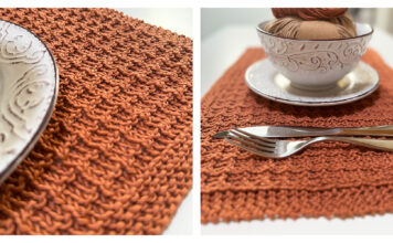 Easy Cotton Placemat Free Knitting Pattern