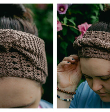 Elavine Head Wrap Free Knitting Pattern