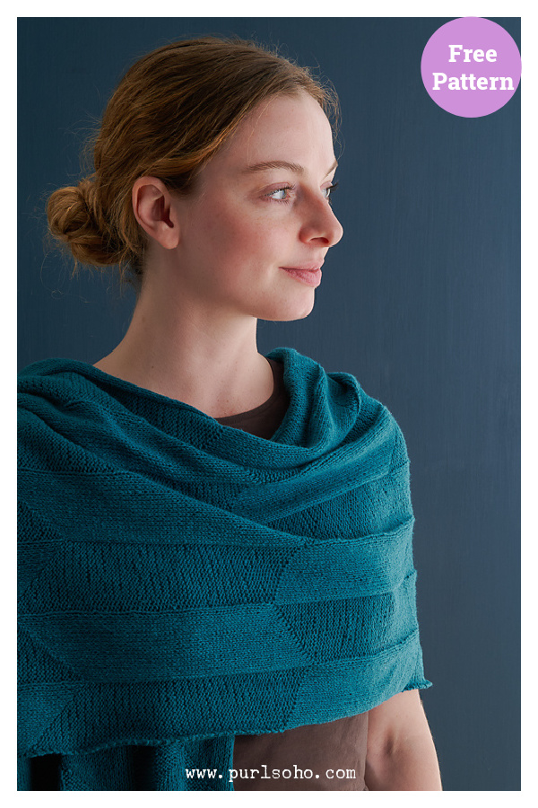 Gable Wrap Free Knitting Pattern