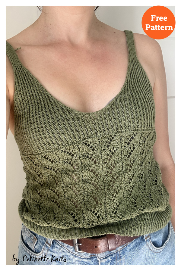 Genova Basil Top Free Knitting Pattern