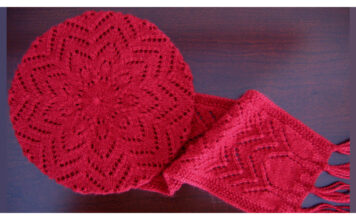 Lace Tam and Scarf Free Knitting Pattern