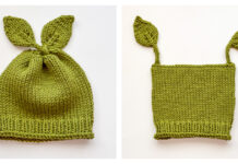 Petal and Leaf Hat Knitting Pattern