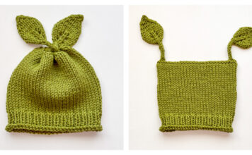 Petal and Leaf Hat Knitting Pattern