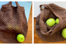 Pine Cone Carrier Bag Knitting Pattern