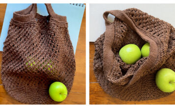 Pine Cone Carrier Bag Knitting Pattern