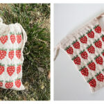Strawberry Fields Pouch Free Knitting Pattern