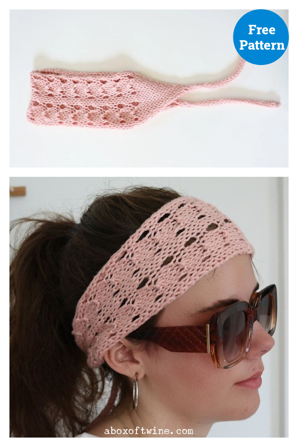 Summer Lace Headband Free Knitting Pattern