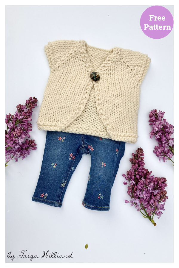 Wee Love Bug Baby Sweater Free Knitting Pattern