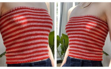 Aira Bandeau Top Free Knitting Pattern