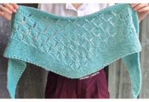Aqua Drift Shawlette Free Knitting Pattern