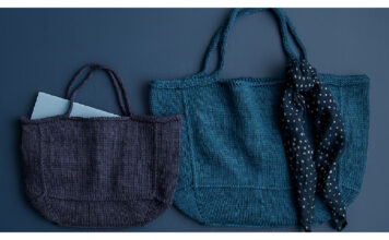 Basket Bag Free Knitting Pattern
