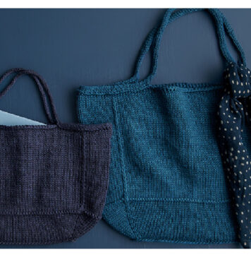 Basket Bag Free Knitting Pattern