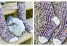Chicken Scratch Socks Free Knitting Pattern