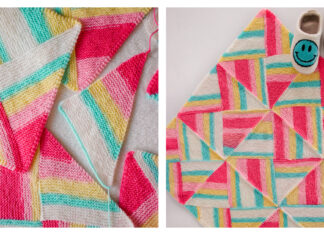 Dreamhouse Blanket Free Knitting Pattern