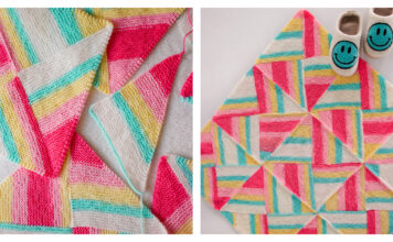 Dreamhouse Blanket Free Knitting Pattern
