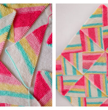 Dreamhouse Blanket Free Knitting Pattern