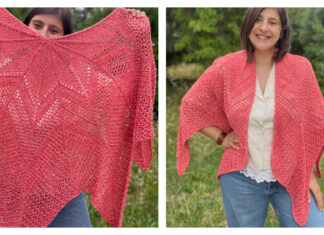 Estrela Star Shawl Free Knitting Pattern and Video Tutorial