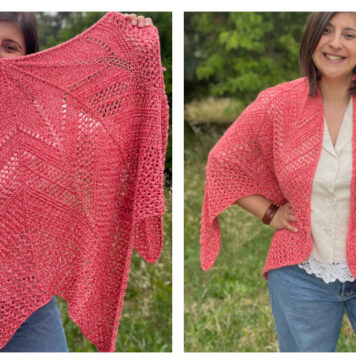 Estrela Star Shawl Free Knitting Pattern and Video Tutorial