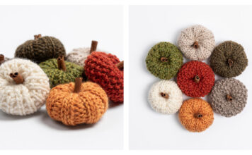 Fall Festival Mini Pumpkins Free Knitting Pattern