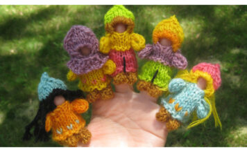 Fingerprint Puppets Free Knitting Pattern