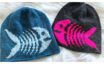 Fishbone Beanie Free Knitting Pattern