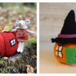 Halloween Pumpkin House Knitting Patterns