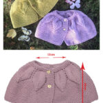 Leaves Baby Cape Free Knitting Pattern