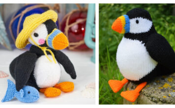 Puffin Bird Toy Knitting Patterns