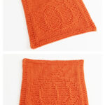 Pumpkin Dishcloth Free Knitting Pattern
