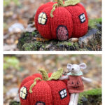 Pumpkin House for Maileg Mouse Knitting Pattern