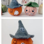 Stuffed Pumpkin House Knitting Pattern