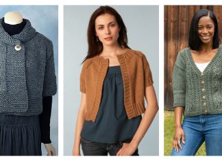 10+ Cropped Cardigan Free Knitting Patterns