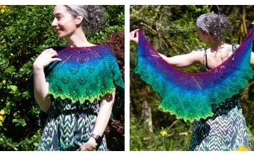 Again Around the Sun Shawl Free Knitting Pattern