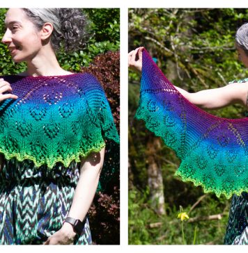 Again Around the Sun Shawl Free Knitting Pattern