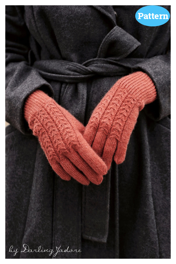 Cable Gloves Knitting Pattern